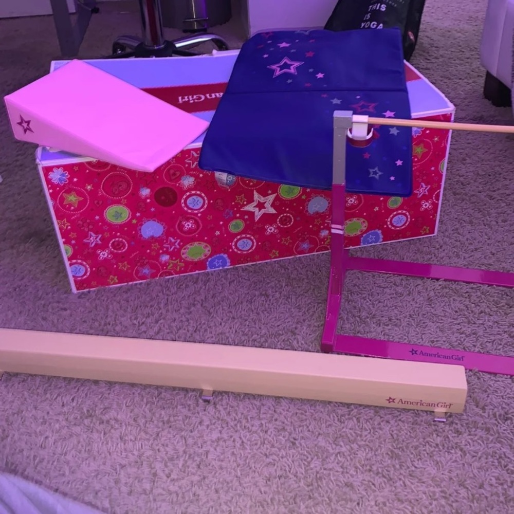 american girl gymnastics set